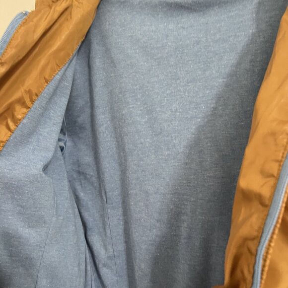 Love Tree Mustard Yellow Light Bomber Jacket Size S Detachable Hooded Full Zip - Picture 3 of 7